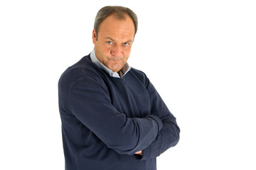 Unzufriedener Mann