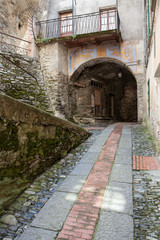Fototapeta na wymiar Kraj Triora, Liguria