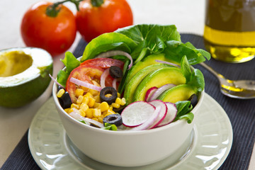 Avocado and sweetcorn salad