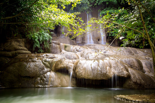 Saiyoknoi Waterfall in Kanchanaburi, Thailand