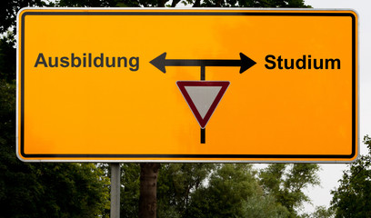 Naklejka premium Entscheidung