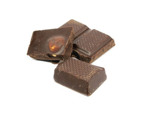Chocolate bar with hazelnut
