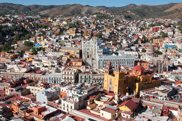 Guanajuato from El Pipila monument (Mexico)