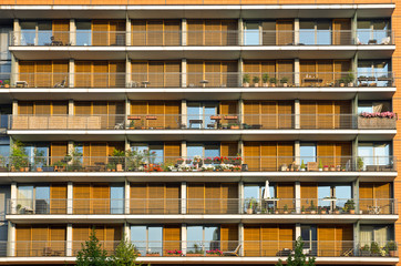 Balconies of a modern building