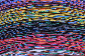 Color cable bundles used in telecommunications networks