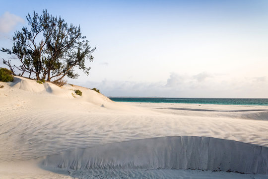 White sand dune