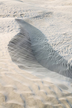 White sand dune