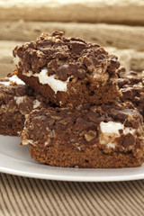 Homemade Chocolate Marshmellow Brownies