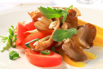 Oyster mushroom salad