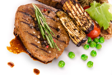 Grilled beef steak