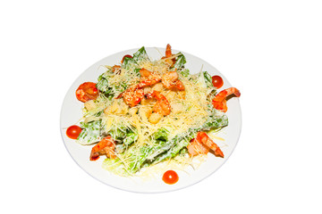 cesar salad with shrimps

