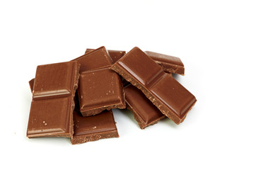 Broken chocolate bar