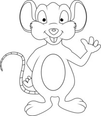 funny mouse cartoon sketch