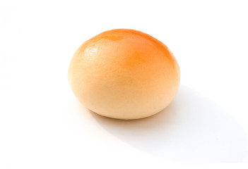 golden barbecue pork bun with clipping path