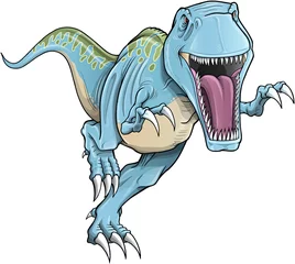 Foto op Plexiglas Tyrannosaurus Rex dinosaurus vectorillustratie © Blue Foliage