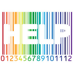 Obraz premium BARCODE COLOR HELP