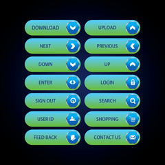 Web Design buttons Theme