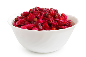 Beetroot salad in bowl