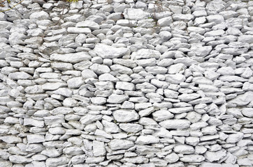 old white stone wall for background
