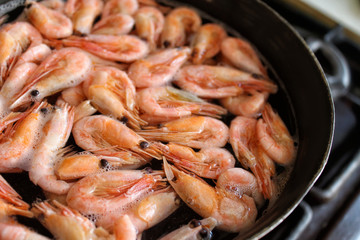 Cooked shrimp
