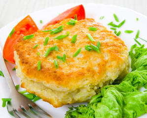 potato pancake stuffed with meat
