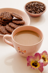 Coffee & Cookie time on a prepared table