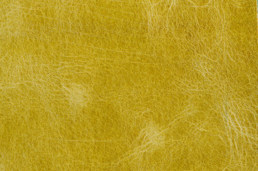 Yellow leather