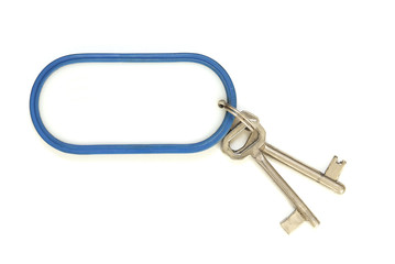 Keyring attached to keys