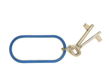 Keyring attached to keys