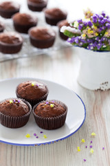 Chocolate banana muffins