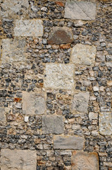 France, detail of a wall in Lyons la Foret