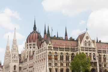 Fototapeta premium Budapest, the building of the Parliament (Hungary)
