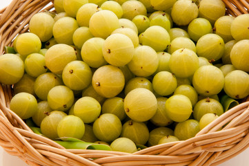Indian gooseberries in the basket