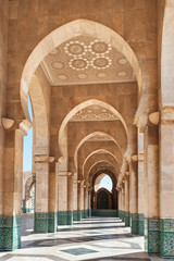 Hassan II Mosque interior Casablanca Morocco