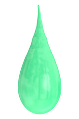 Obraz premium drop of turquoise paint