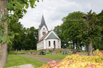 Fototapeta na wymiar Kuddby kościół w Szwecji