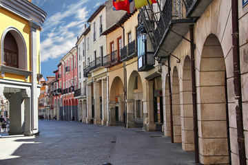streets of the town of Aranda de Duero in Spain