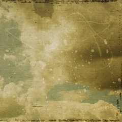 Grunge cloud background, vintage paper texture