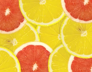  Abstracte achtergrond van citrusvruchtenplakken. Detailopname. Studiofoto © oly5