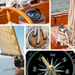 Sailboat and yacht collage