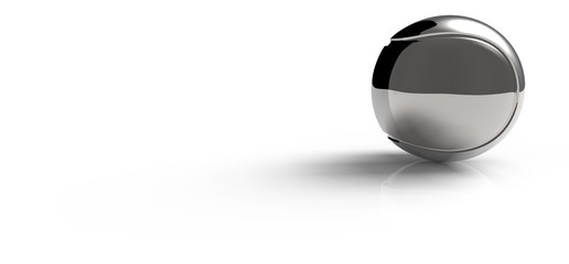 tennis ball over white