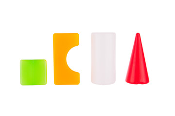 Colorful toy contruction plastic blocks