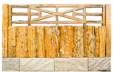 decorative old wooden fence