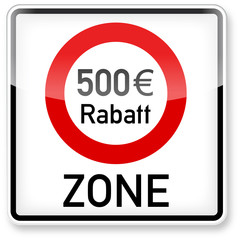500 Euro Rabatt-Zone (3D)