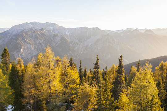 Fototapeta Autumn in the alps