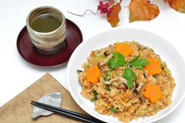 きのこの炊き込みご飯