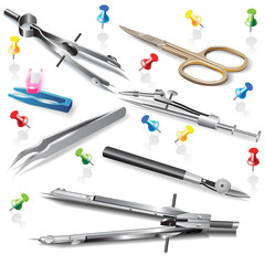 Set of office accessories