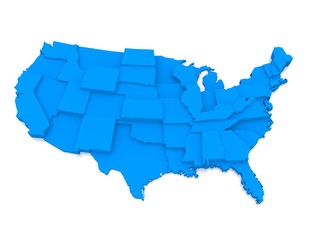 Map of United States of America