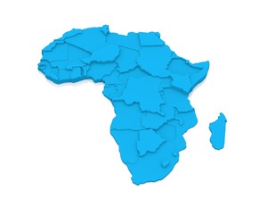 Obraz premium Map of Africa