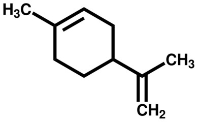 Fototapeta premium Limonene, the compound with strong smell of oranges
